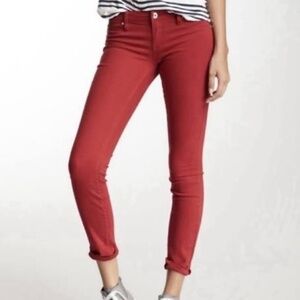 NWT BlankNYC high-rise skinny jeans, red, size 31